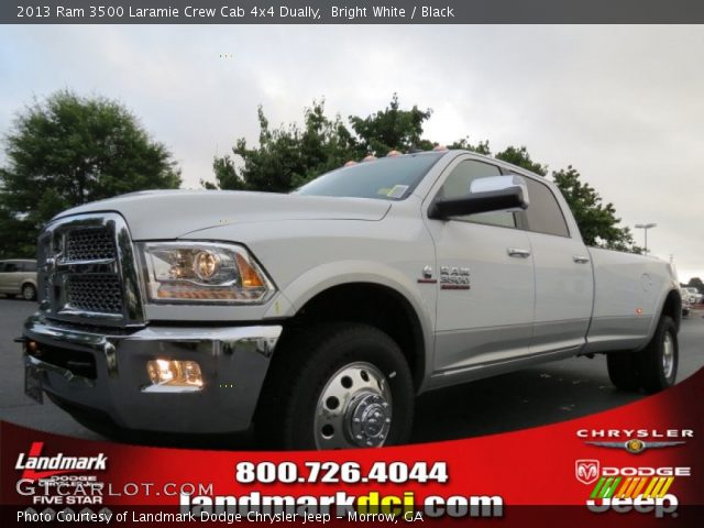 2013 Ram 3500 Laramie Crew Cab 4x4 Dually in Bright White