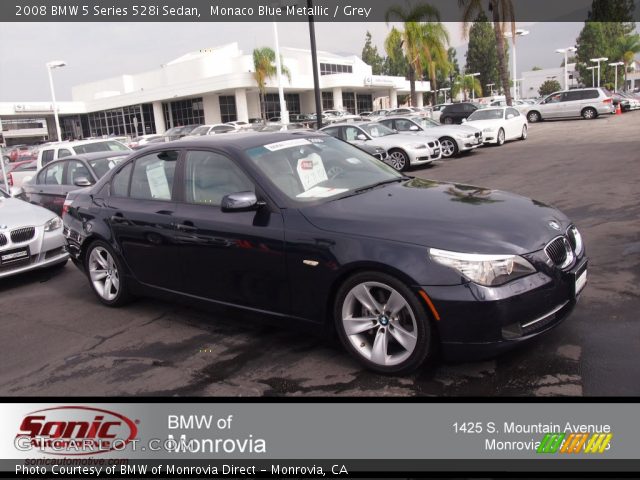 2008 BMW 5 Series 528i Sedan in Monaco Blue Metallic