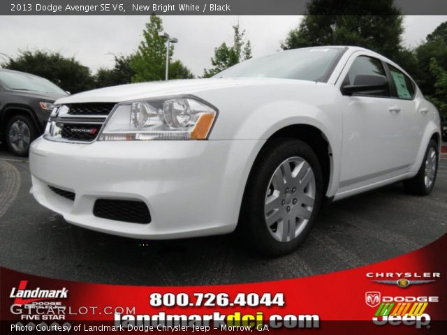 2013 Dodge Avenger SE V6 in New Bright White