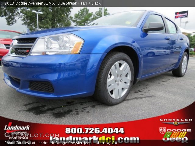 2013 Dodge Avenger SE V6 in Blue Streak Pearl