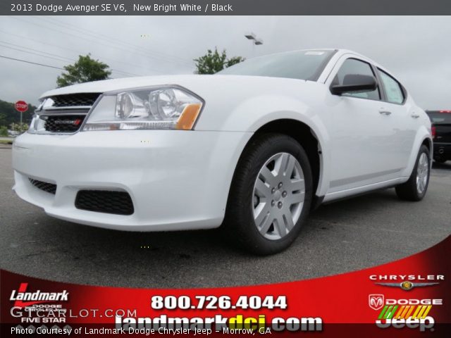 2013 Dodge Avenger SE V6 in New Bright White