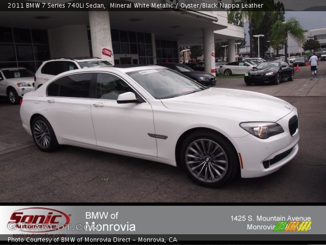 2011 BMW 7 Series 740Li Sedan in Mineral White Metallic