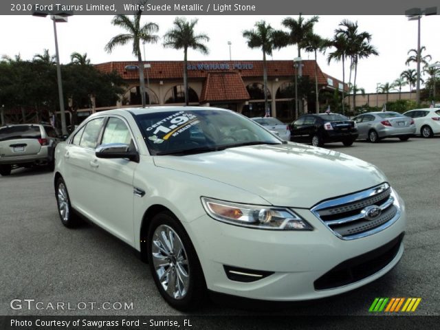 2010 Ford Taurus Limited in White Suede Metallic