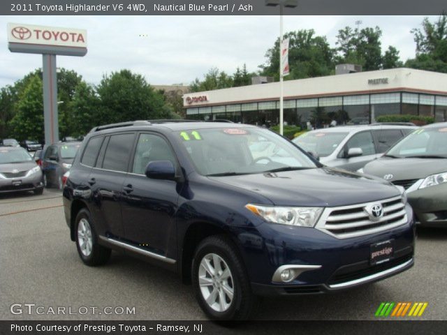 2011 Toyota Highlander V6 4WD in Nautical Blue Pearl