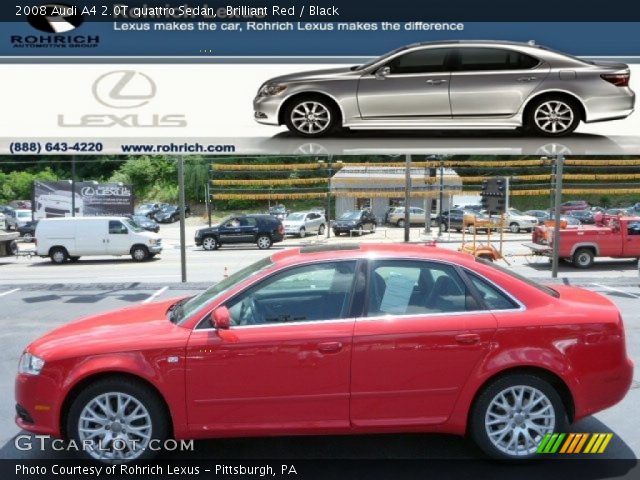 2008 Audi A4 2.0T quattro Sedan in Brilliant Red