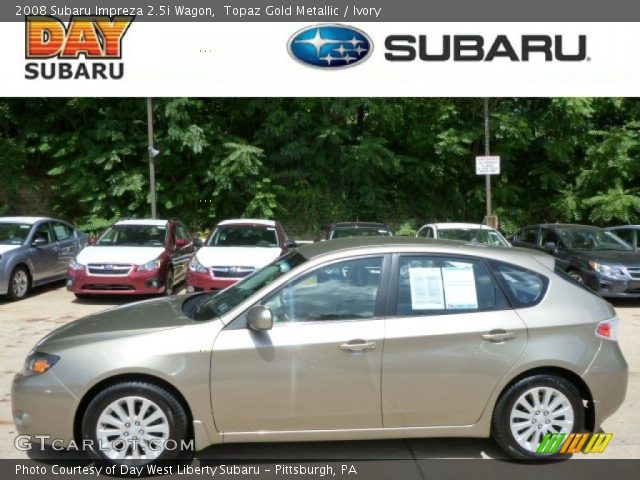 2008 Subaru Impreza 2.5i Wagon in Topaz Gold Metallic