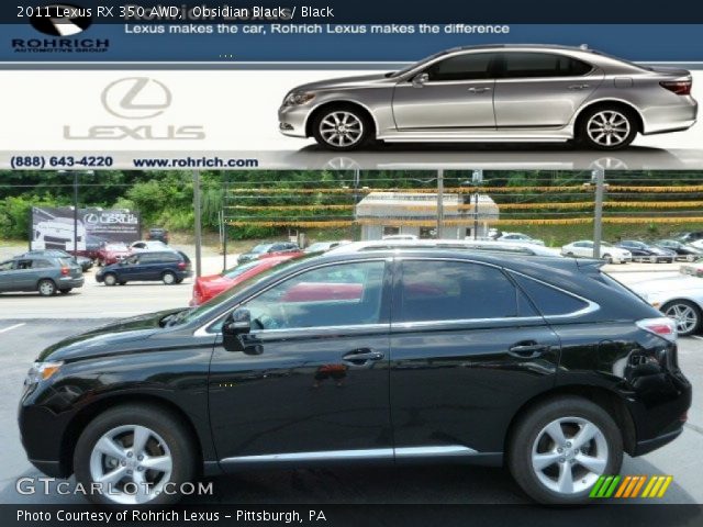 2011 Lexus RX 350 AWD in Obsidian Black