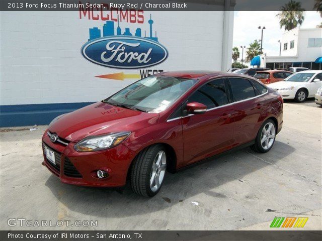 2013 Ford Focus Titanium Sedan in Ruby Red