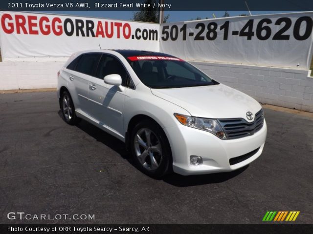 2011 Toyota Venza V6 AWD in Blizzard Pearl White