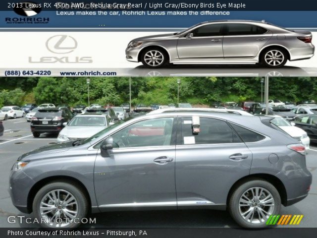 2013 Lexus RX 450h AWD in Nebula Gray Pearl