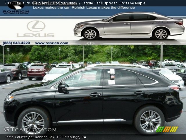 2013 Lexus RX 450h AWD in Obsidian Black