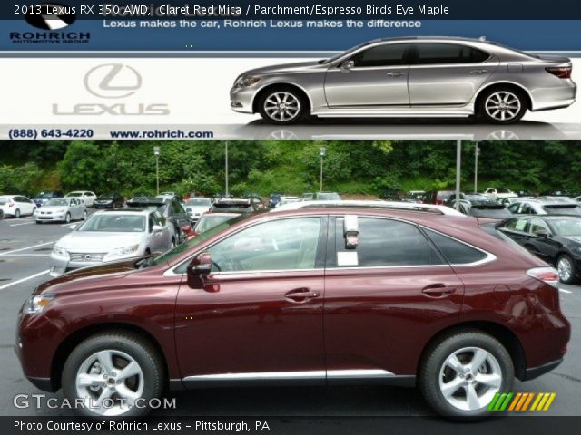 2013 Lexus RX 350 AWD in Claret Red Mica