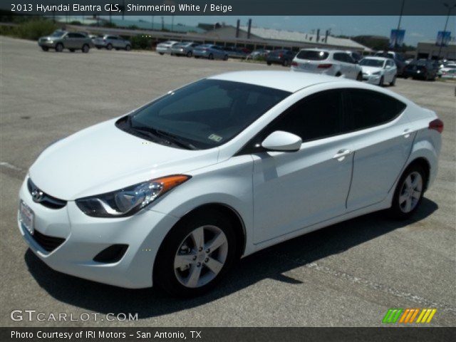 2013 Hyundai Elantra GLS in Shimmering White