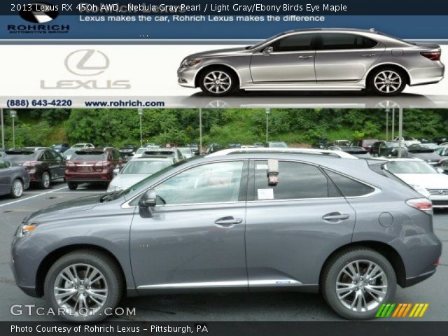 2013 Lexus RX 450h AWD in Nebula Gray Pearl