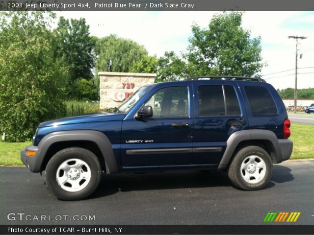 2003 Jeep Liberty Sport 4x4 in Patriot Blue Pearl