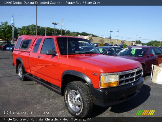 1996 Dodge Dakota Extended Cab 4x4 in Poppy Red