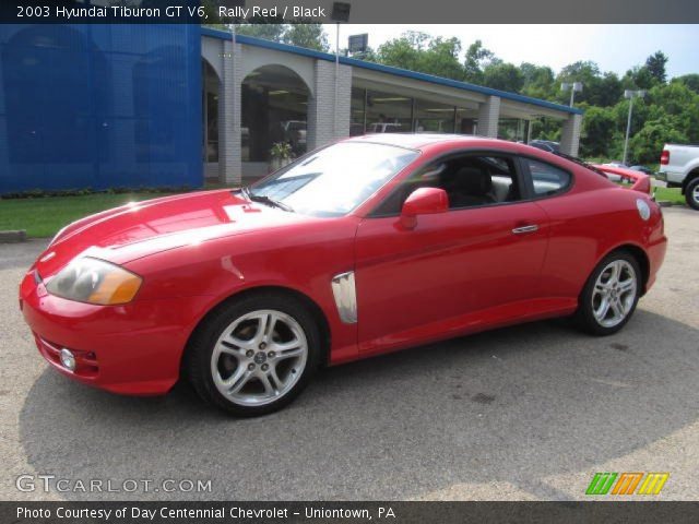 2003 Hyundai Tiburon GT V6 in Rally Red