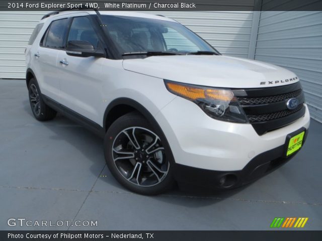 2014 Ford Explorer Sport 4WD in White Platinum