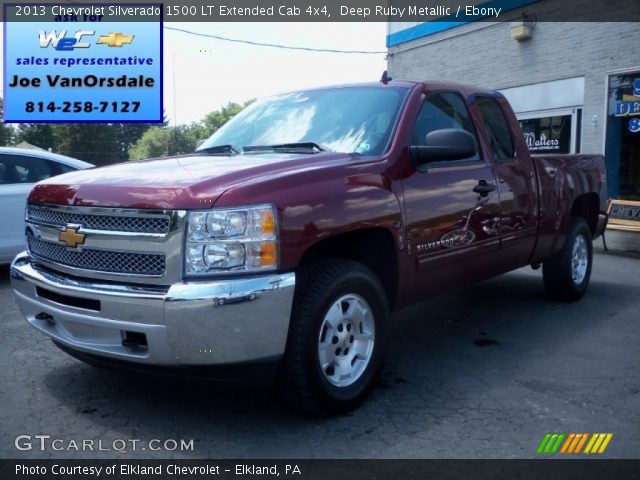 2013 Chevrolet Silverado 1500 LT Extended Cab 4x4 in Deep Ruby Metallic