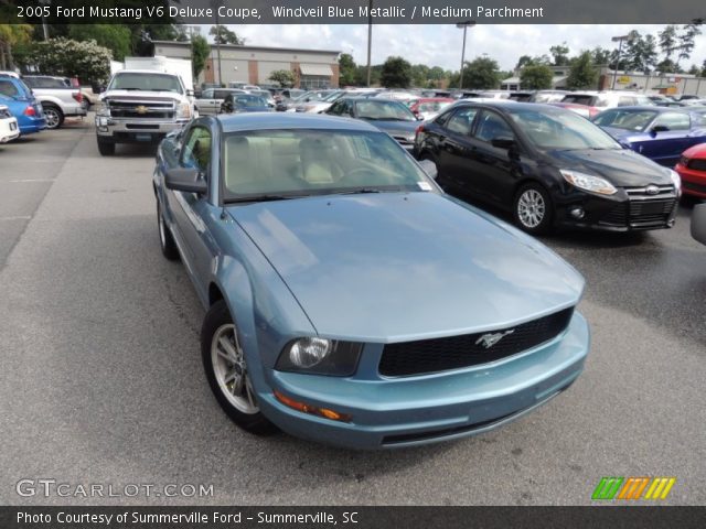 2005 Ford Mustang V6 Deluxe Coupe in Windveil Blue Metallic