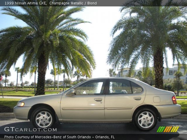 1999 Nissan Altima GXE in Champagne Metallic