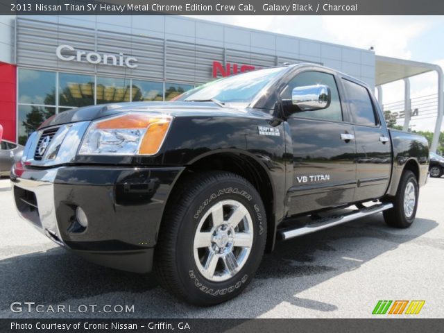 2013 Nissan Titan SV Heavy Metal Chrome Edition Crew Cab in Galaxy Black