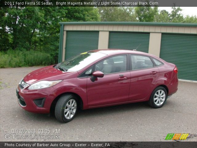 2011 Ford Fiesta SE Sedan in Bright Magenta Metallic