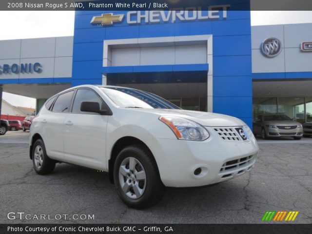 2008 Nissan Rogue S AWD in Phantom White Pearl