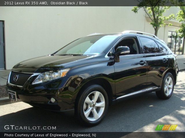 2012 Lexus RX 350 AWD in Obsidian Black