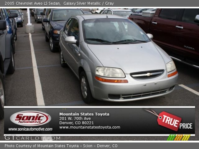 2005 Chevrolet Aveo LS Sedan in Galaxy Silver Metallic