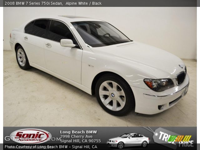 2008 BMW 7 Series 750i Sedan in Alpine White