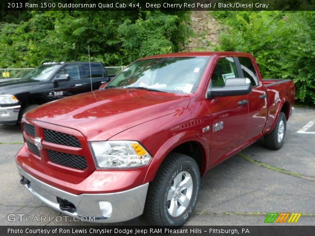 2013 Ram 1500 Outdoorsman Quad Cab 4x4 in Deep Cherry Red Pearl