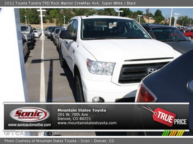 2011 Toyota Tundra TRD Rock Warrior CrewMax 4x4 in Super White
