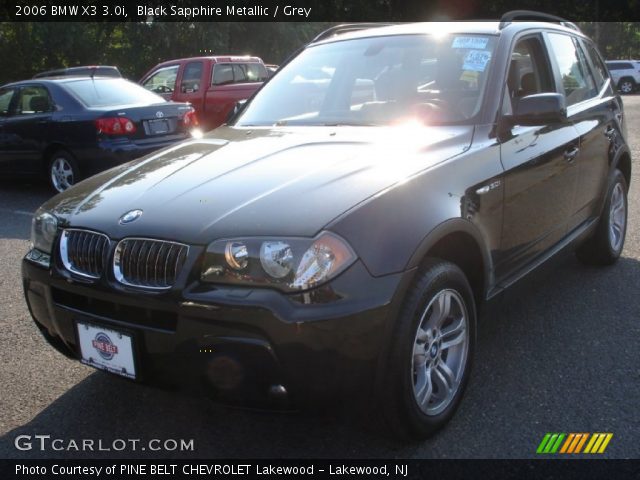 2006 BMW X3 3.0i in Black Sapphire Metallic