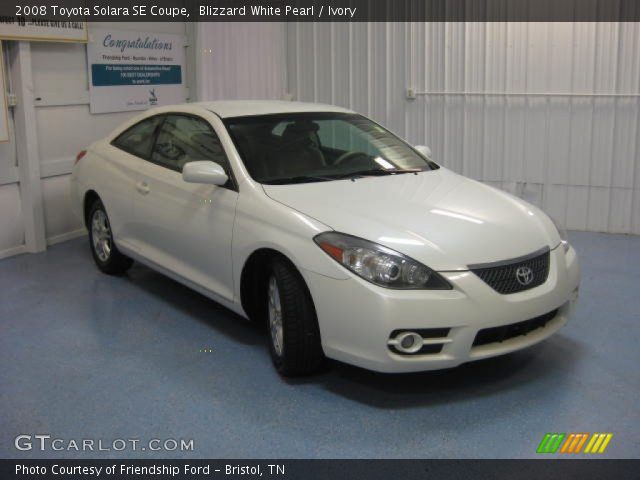 2008 Toyota Solara SE Coupe in Blizzard White Pearl