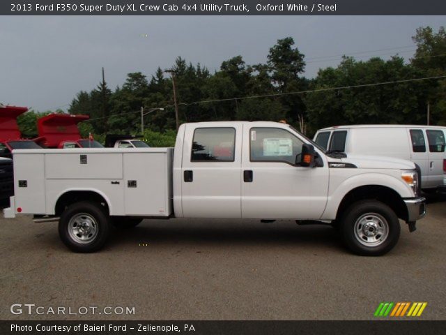 2013 Ford F350 Super Duty XL Crew Cab 4x4 Utility Truck in Oxford White