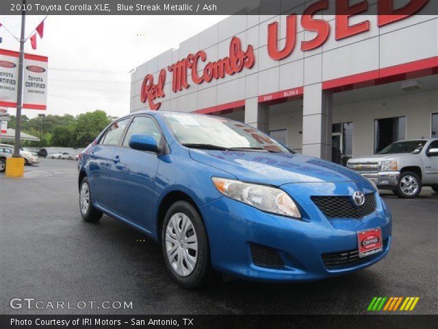 2010 Toyota Corolla XLE in Blue Streak Metallic