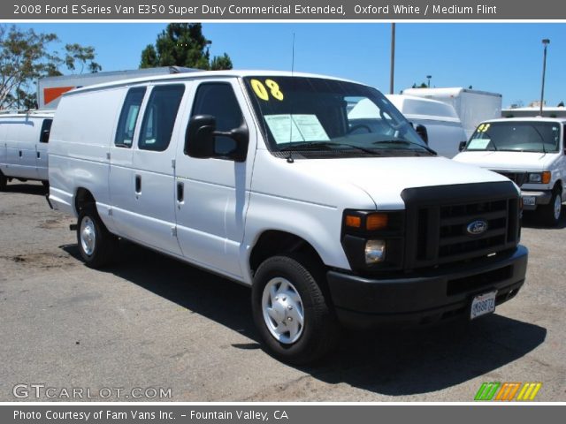 2008 Ford E Series Van E350 Super Duty Commericial Extended in Oxford White