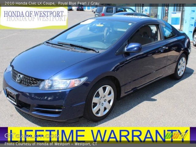 2010 Honda Civic LX Coupe in Royal Blue Pearl