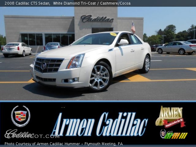 2008 Cadillac CTS Sedan in White Diamond Tri-Coat