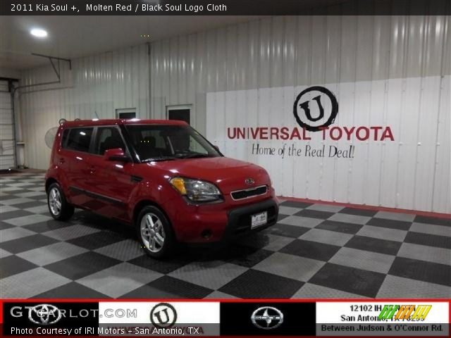 2011 Kia Soul + in Molten Red