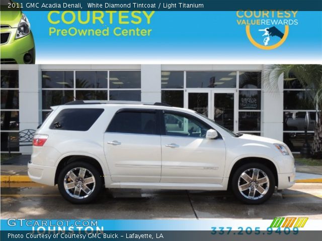 2011 GMC Acadia Denali in White Diamond Tintcoat