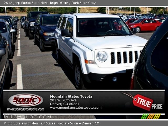2012 Jeep Patriot Sport 4x4 in Bright White