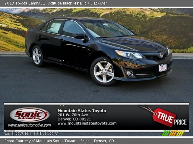 2013 Toyota Camry SE in Attitude Black Metallic