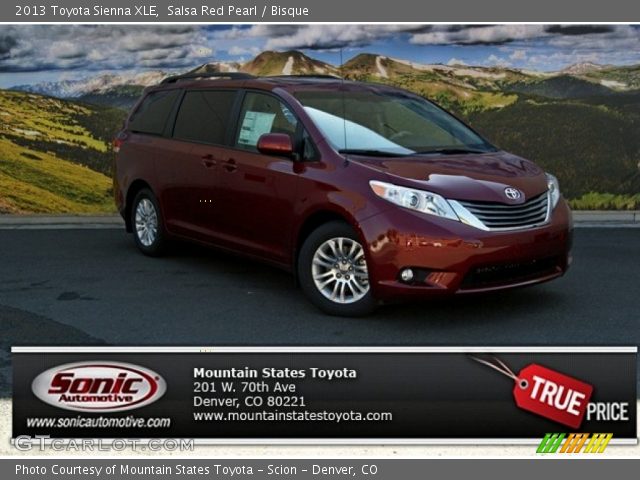 2013 Toyota Sienna XLE in Salsa Red Pearl