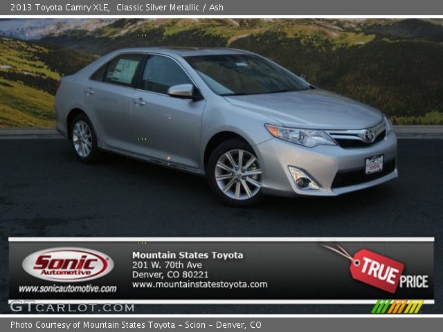 2013 Toyota Camry XLE in Classic Silver Metallic