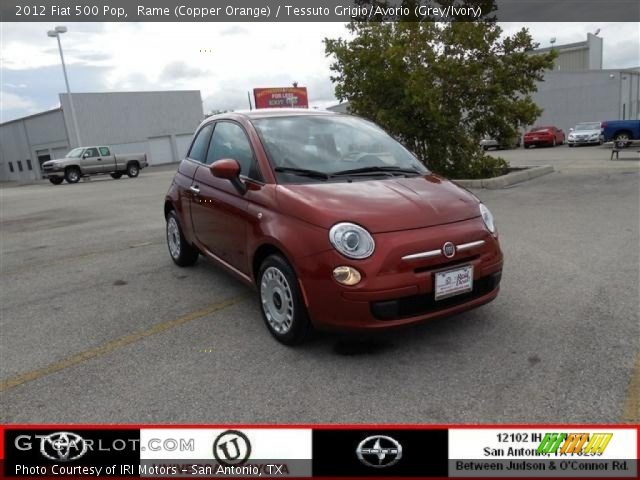 2012 Fiat 500 Pop in Rame (Copper Orange)