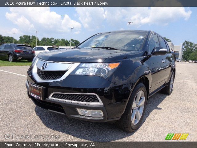 2010 Acura MDX Technology in Crystal Black Pearl