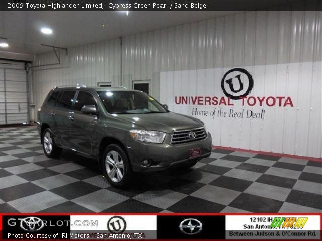 2009 Toyota Highlander Limited in Cypress Green Pearl