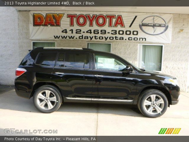 2013 Toyota Highlander Limited 4WD in Black